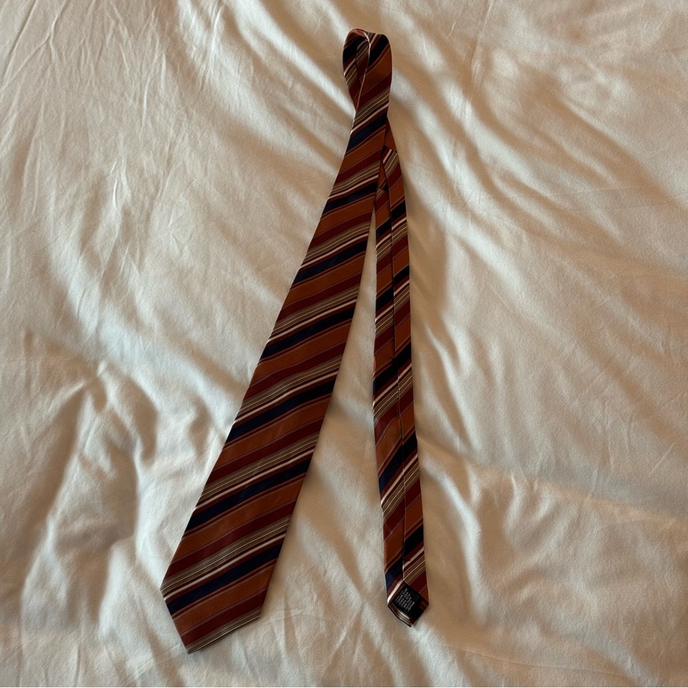 Striped Brown Tie